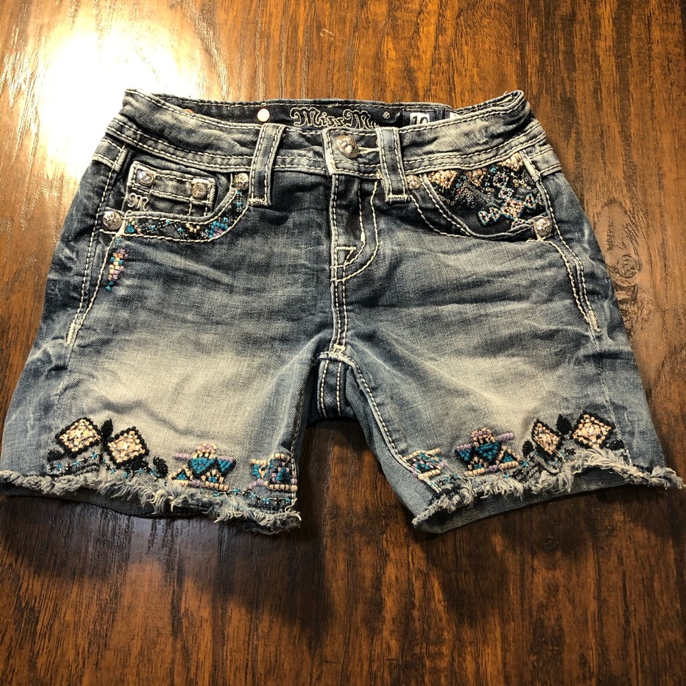 MISS ME Girls Jean Short Size 10